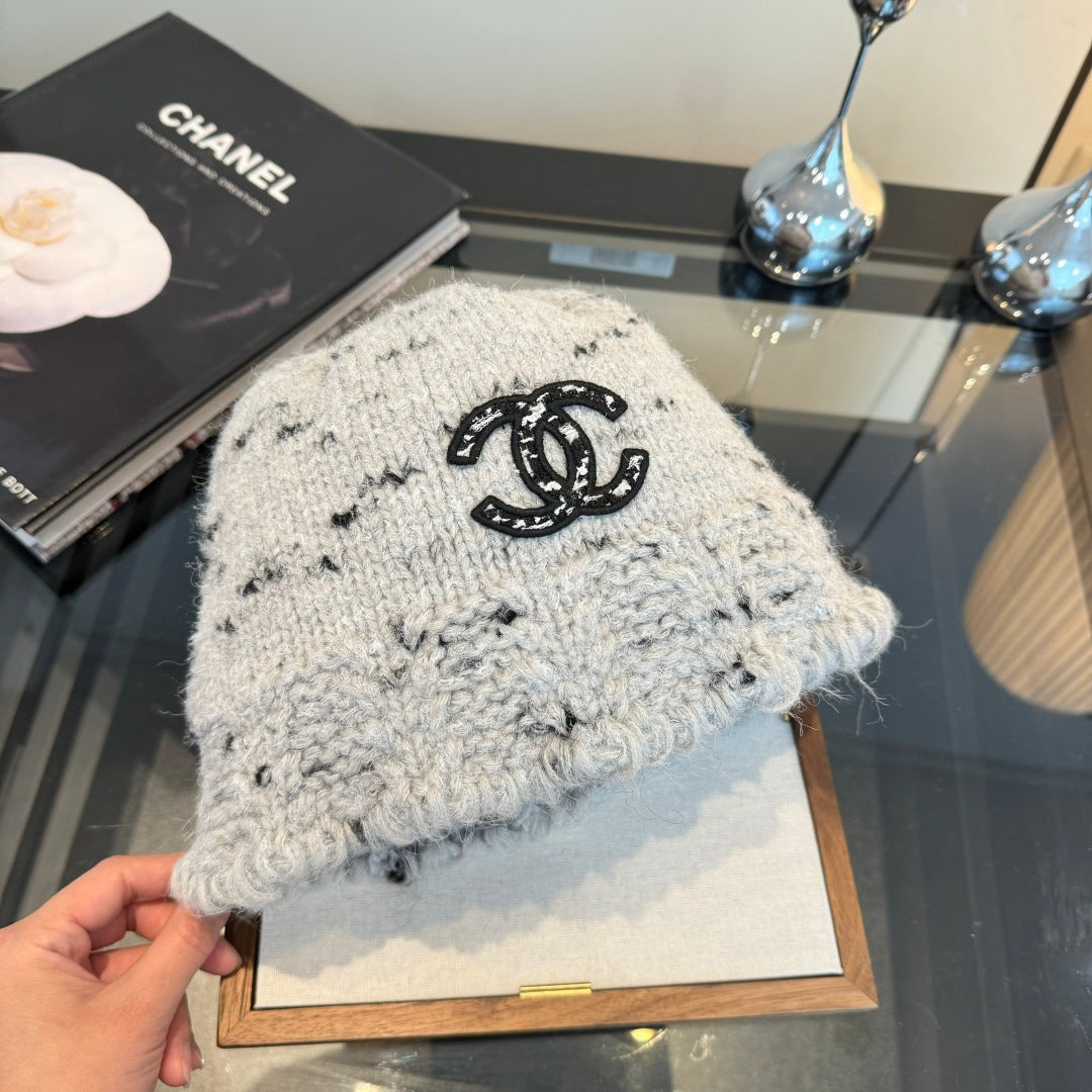 Marled Knit Bucket Hat