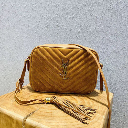 Lou Camera Bag Small Suede and Leather