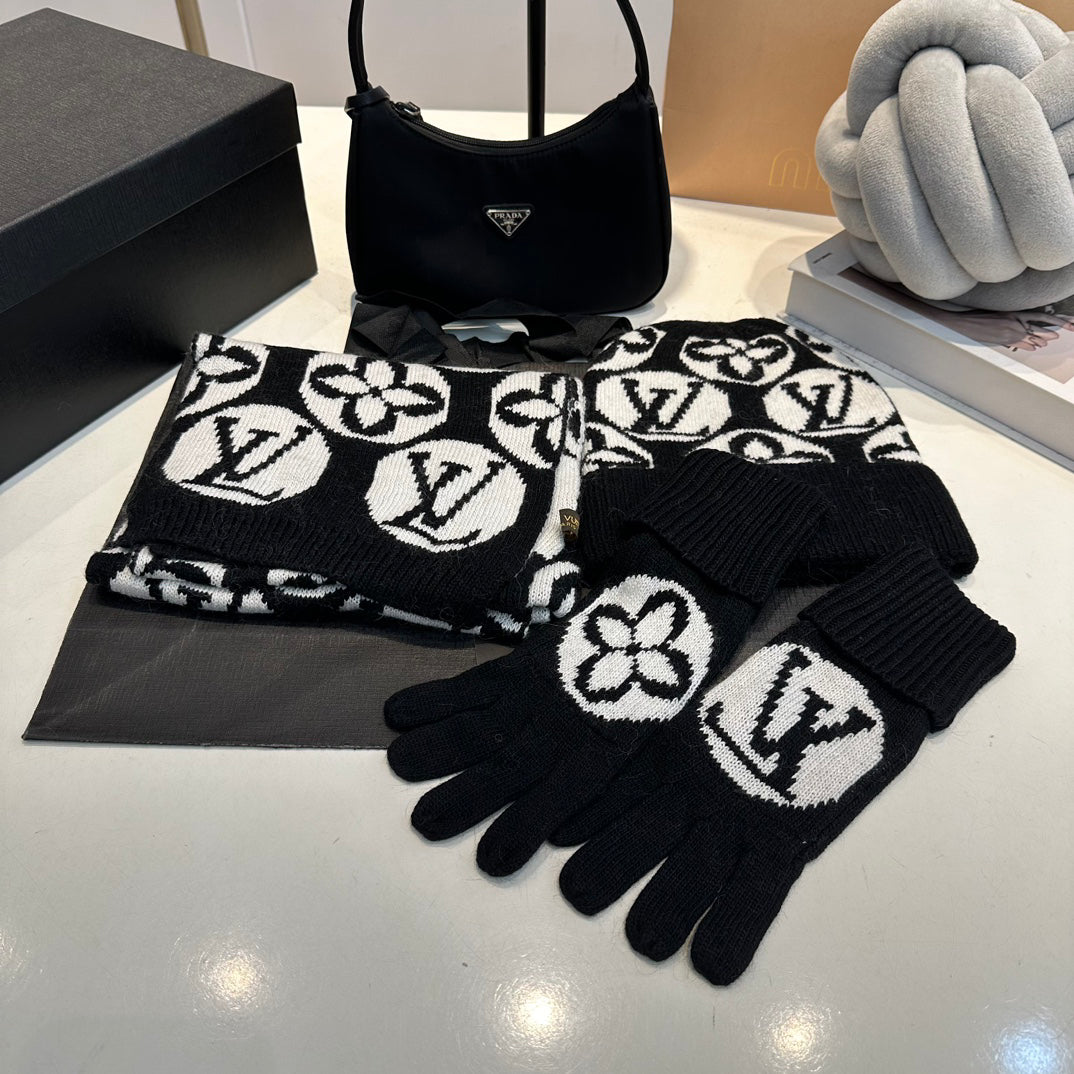 Scarf, Hat & Gloves 3-Piece Set