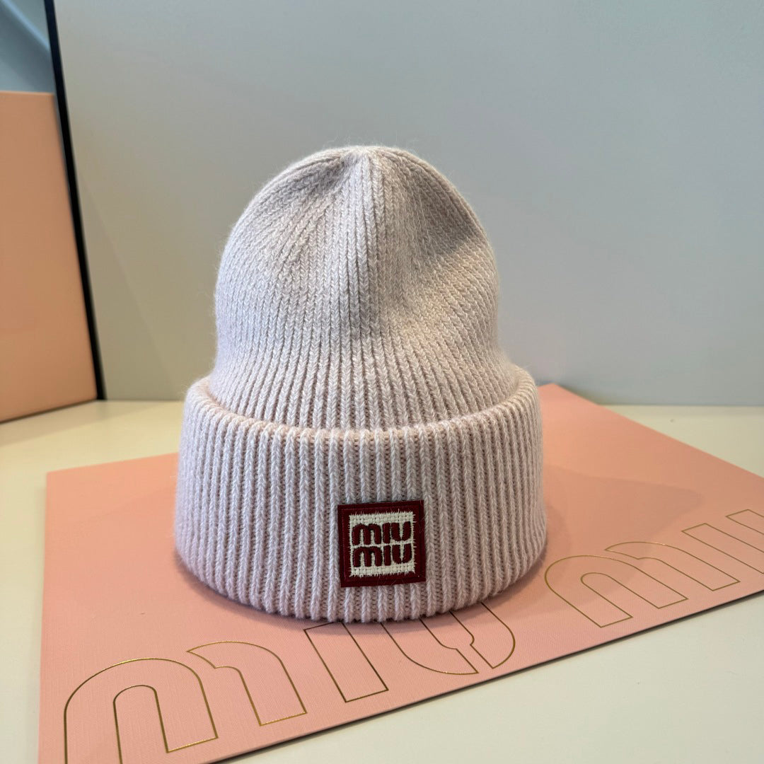 mm Knit Beanie in pink