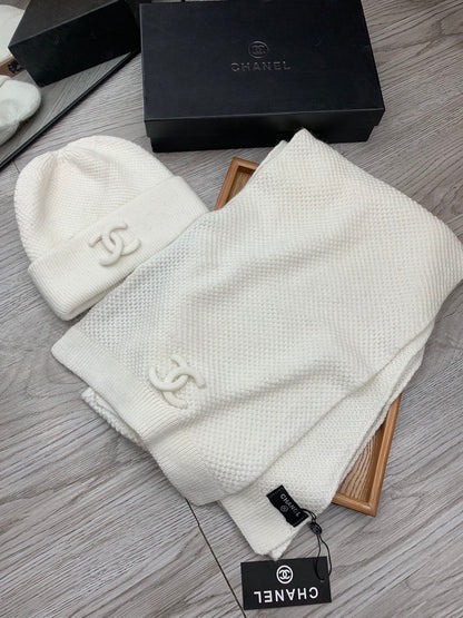 CC Cozy Knit Beanie & Scarf Set