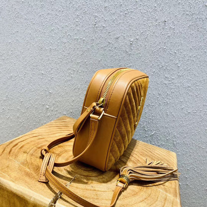 Lou Camera Bag Small Suede and Leather