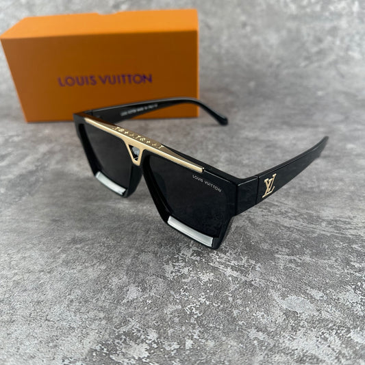 L/V Evidence Sunglasses Black And Gold