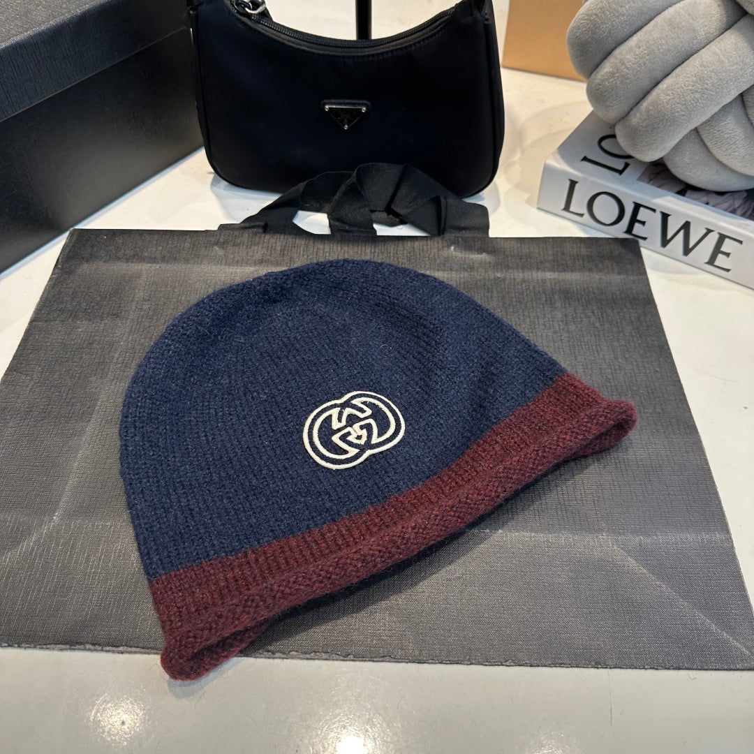 Color-block Knit Beanie G/G