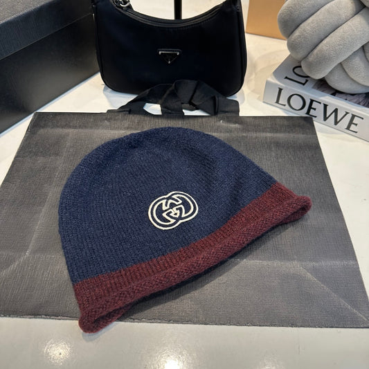 Color-block Knit Beanie G/G