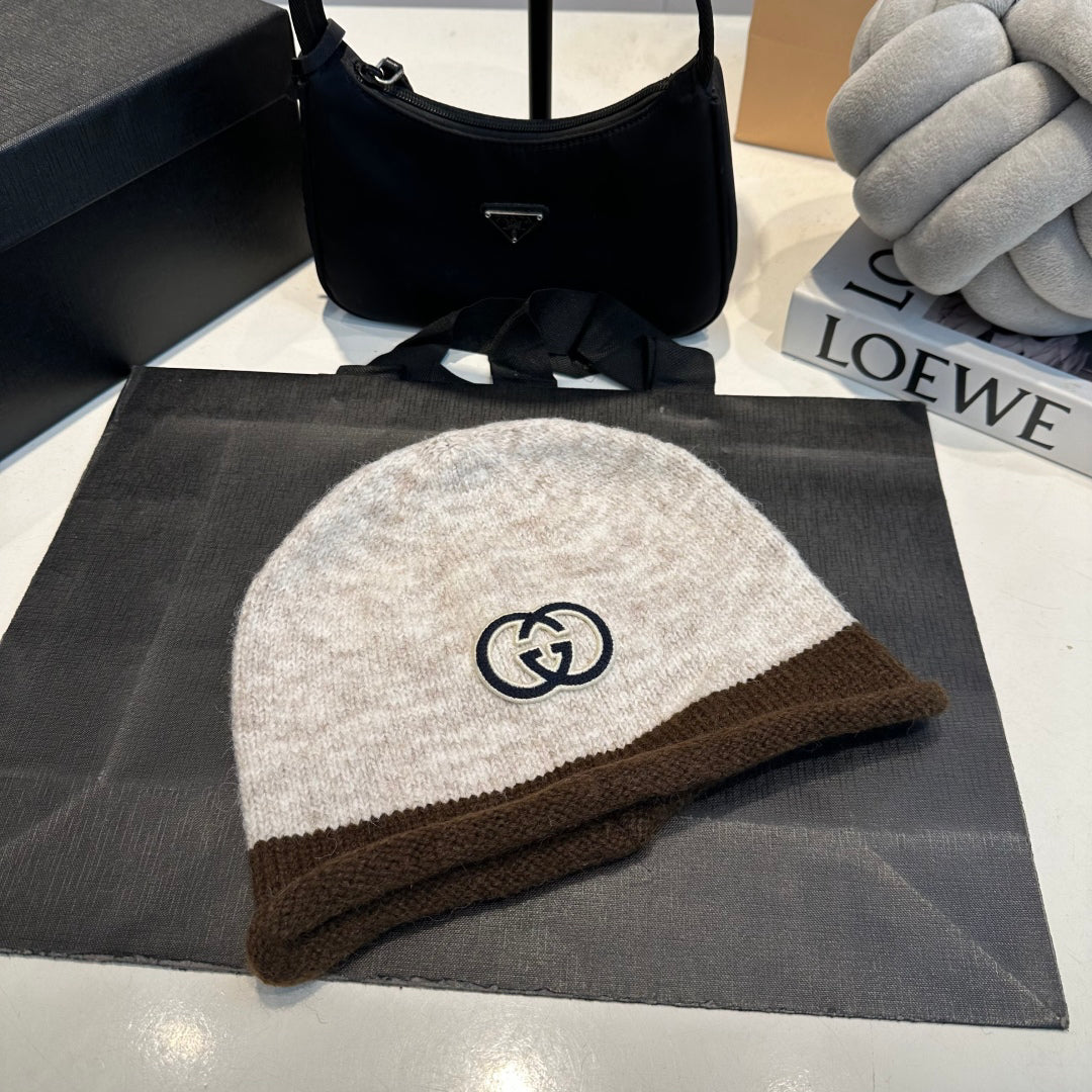 Color-blocked Knit Beanie G/G