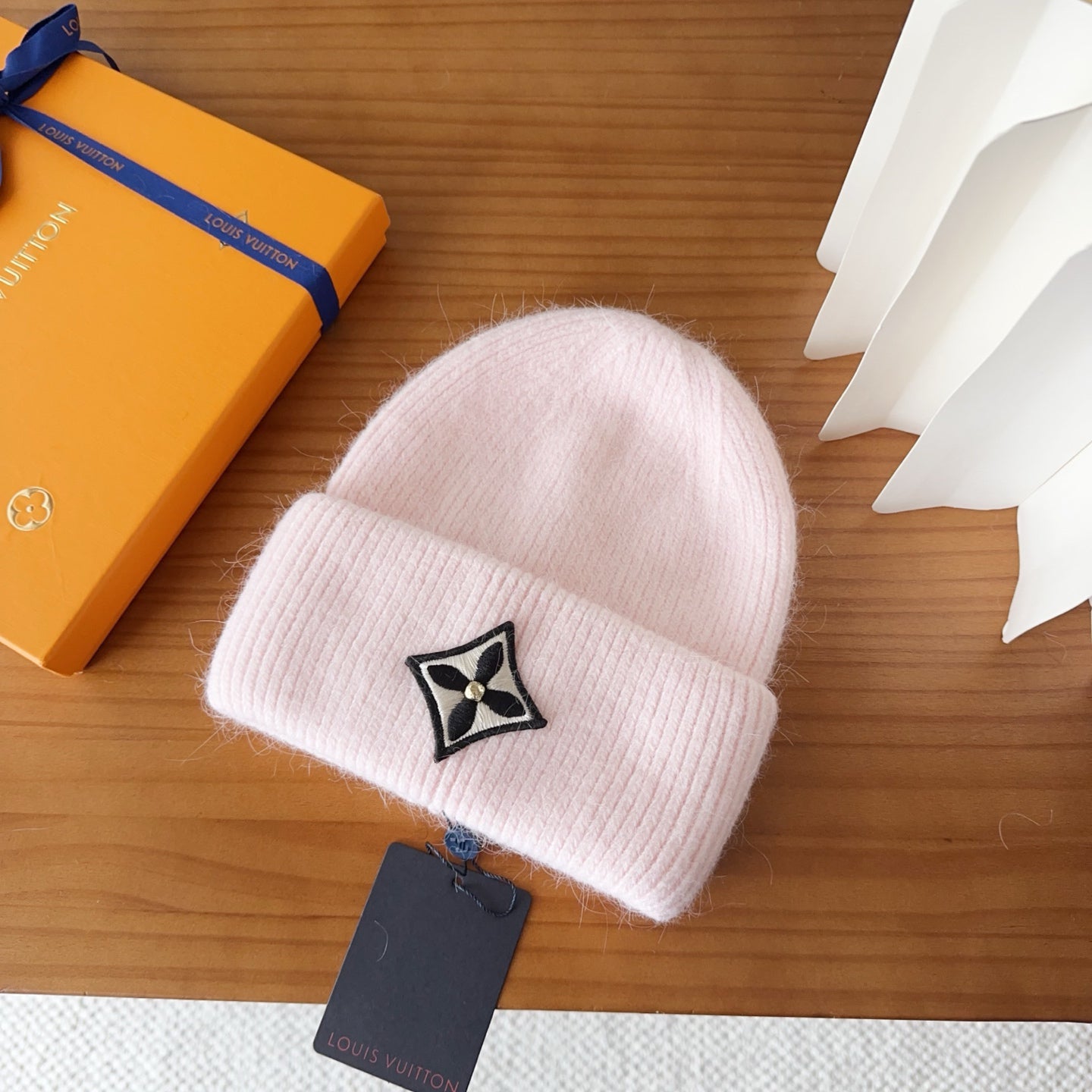 Beanie in Light Pink