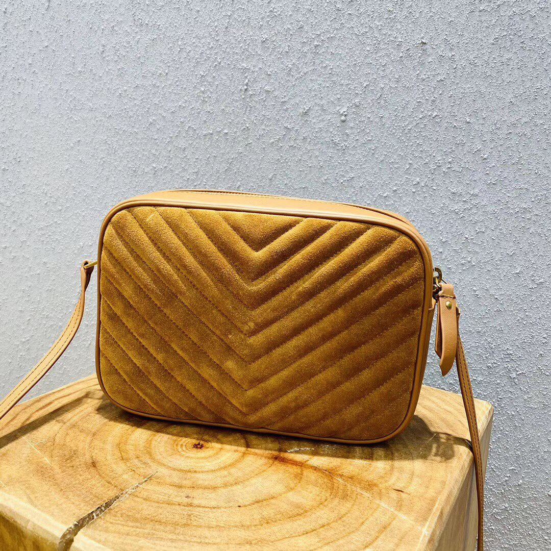 Lou Camera Bag Small Suede and Leather