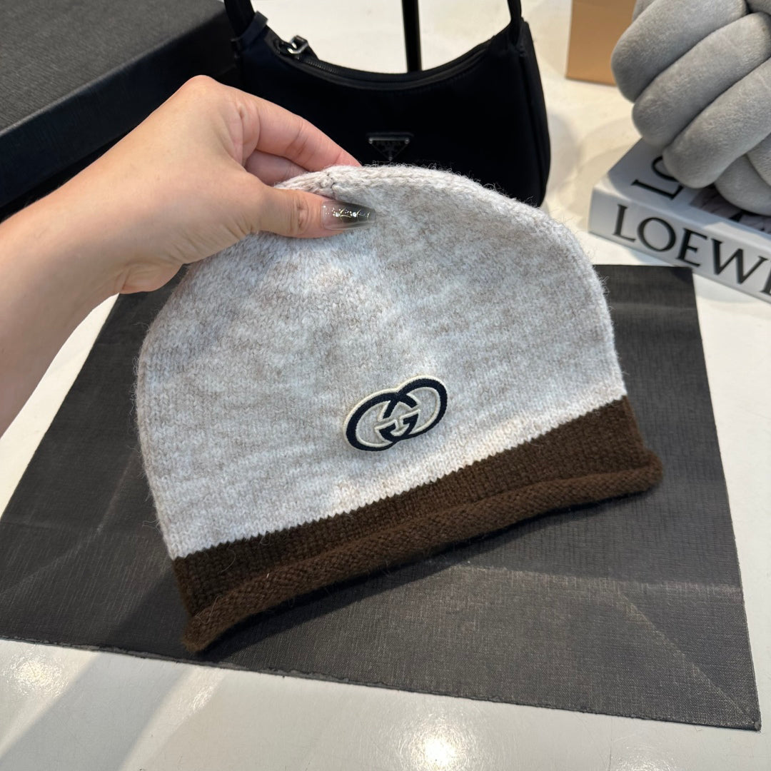 Color-blocked Knit Beanie G/G