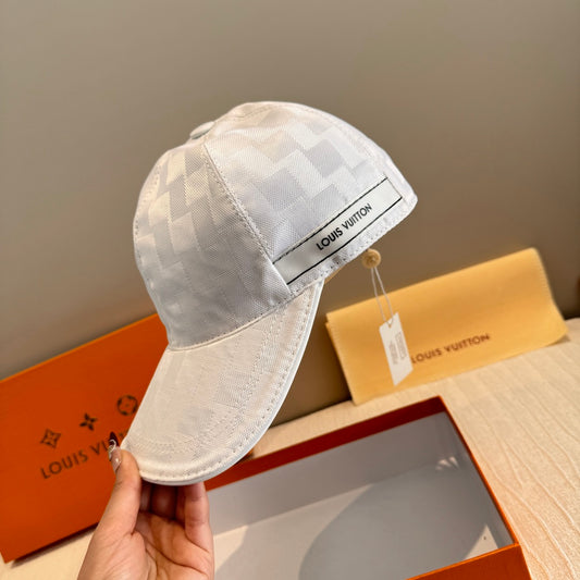 Elegant Checkered Baseball Cap