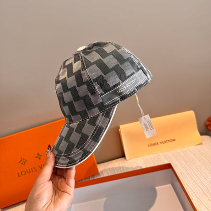Classic Checkered Baseball Cap - Effortless Chic