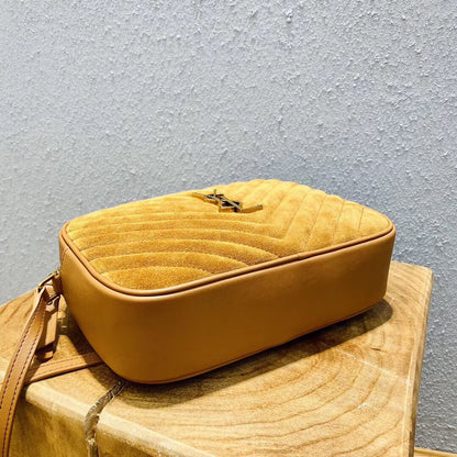 Lou Camera Bag Small Suede and Leather