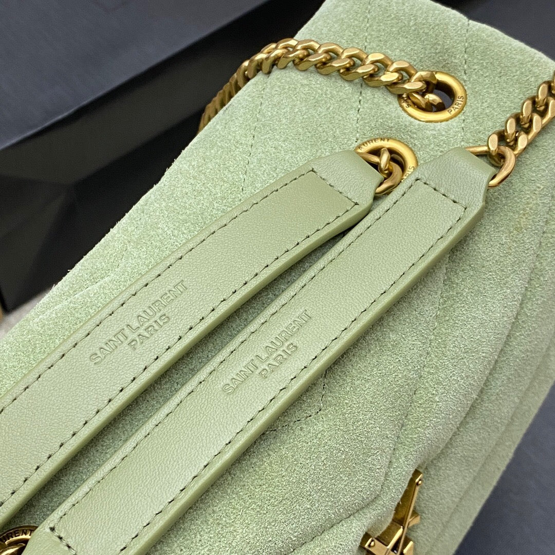Soft sage suede crossbody 688019190
