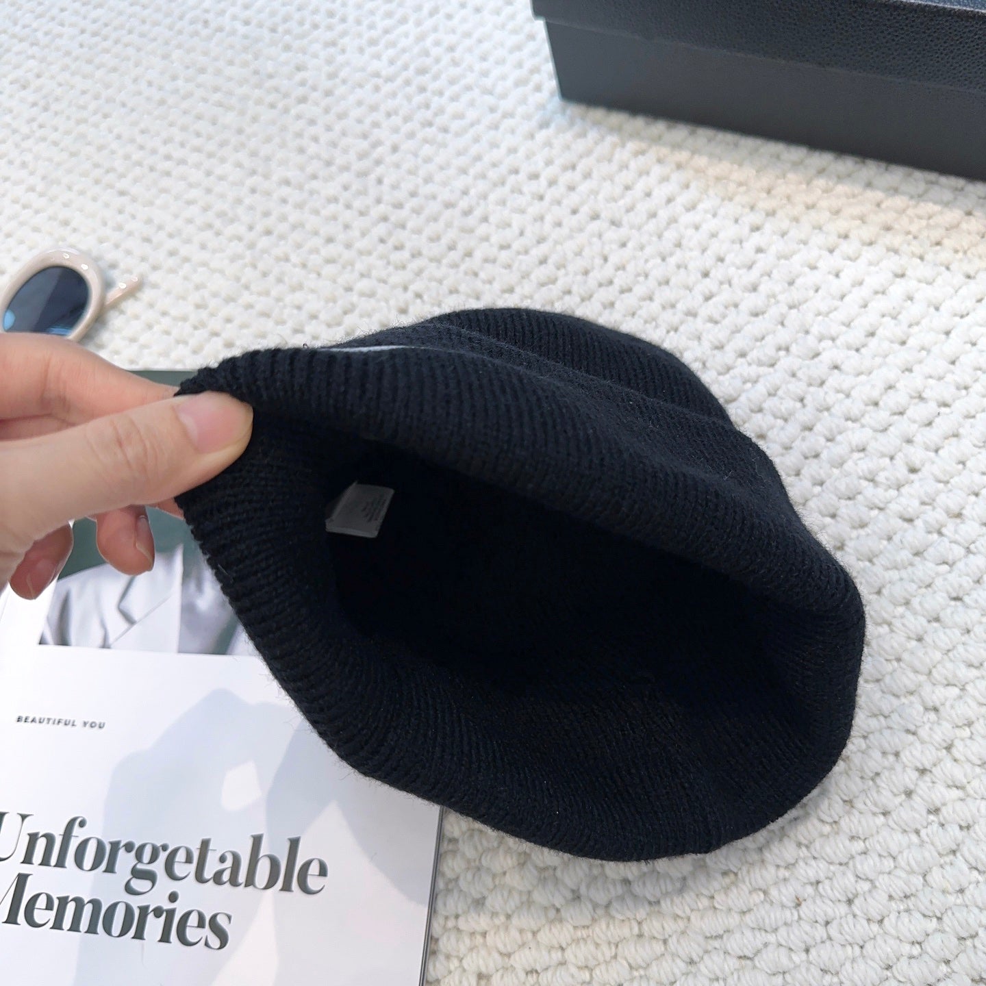 NK Knit Beanie in black