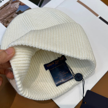 Unisex Knitted Hat White