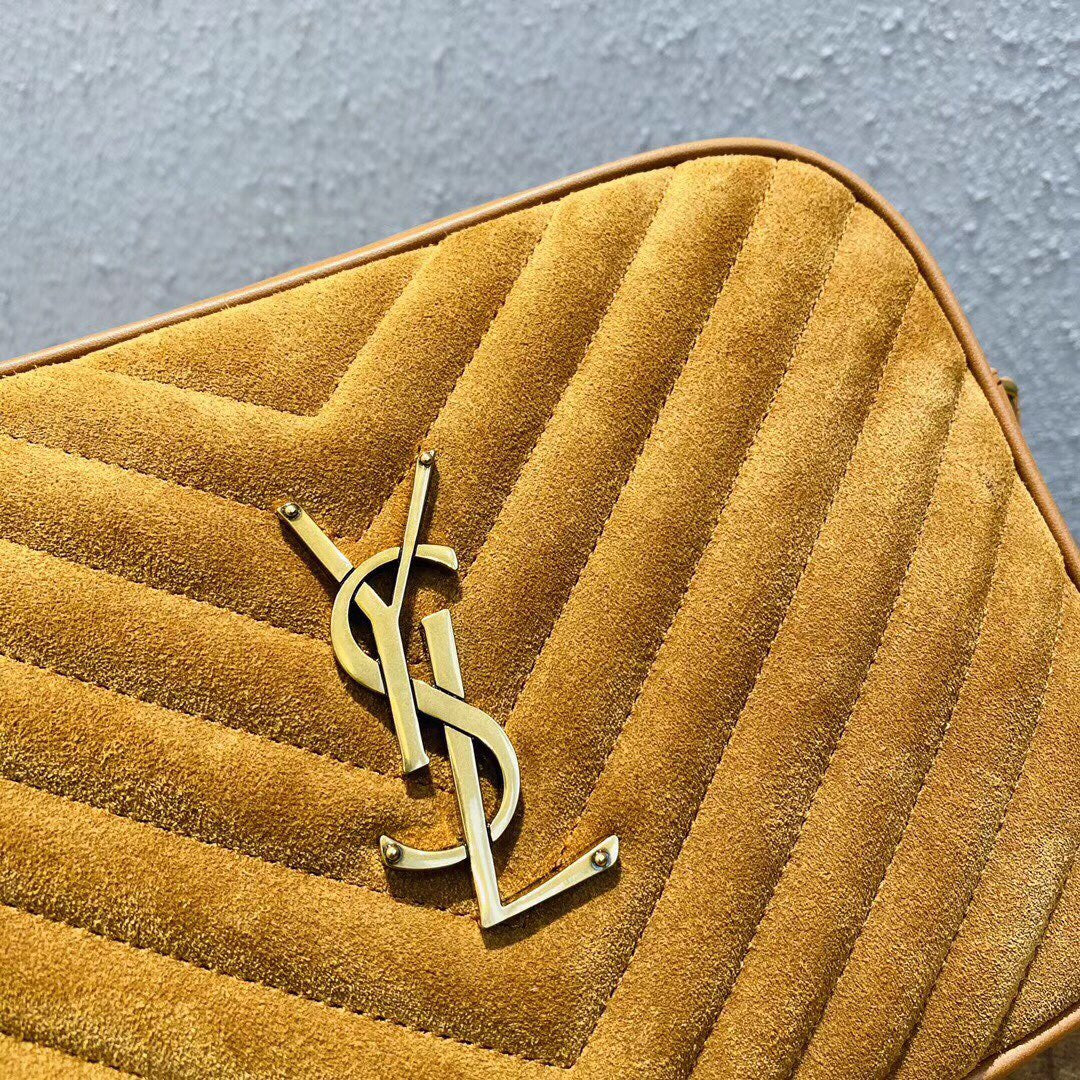 Lou Camera Bag Small Suede and Leather