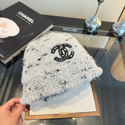 Marled Knit Bucket Hat