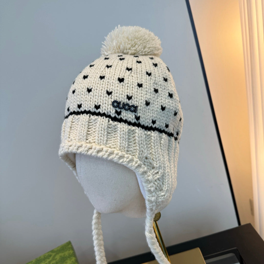 knit trapper beanie