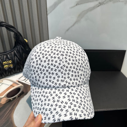 Monogram Baseball Cap in White