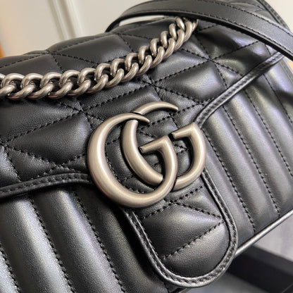 Quilted Elegance Leather Shoulder Bag
