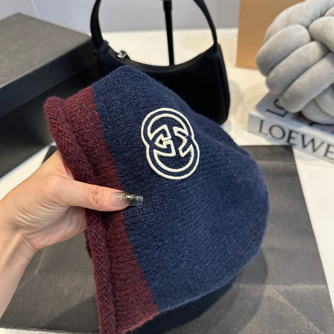 Color-block Knit Beanie G/G