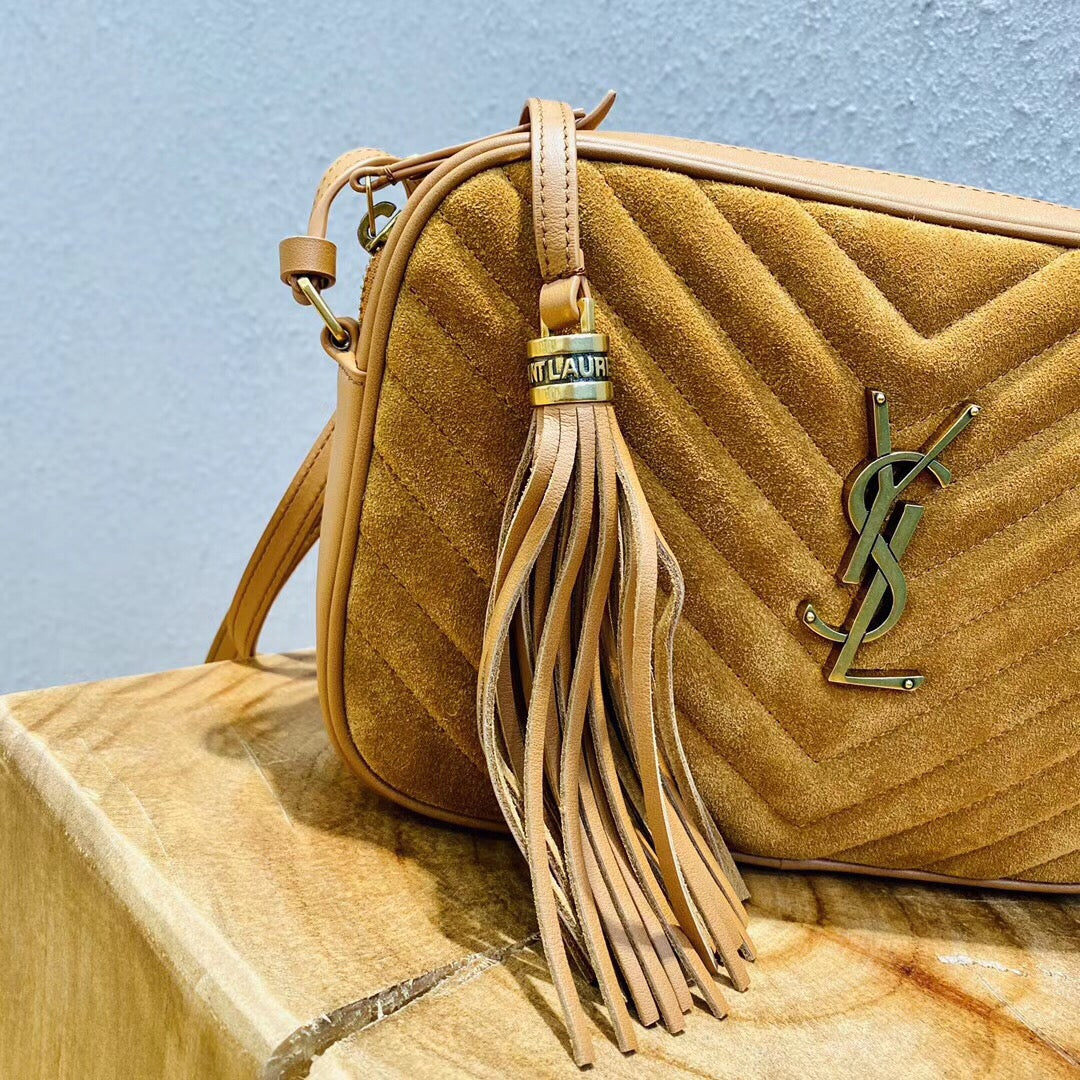 Lou Camera Bag Small Suede and Leather