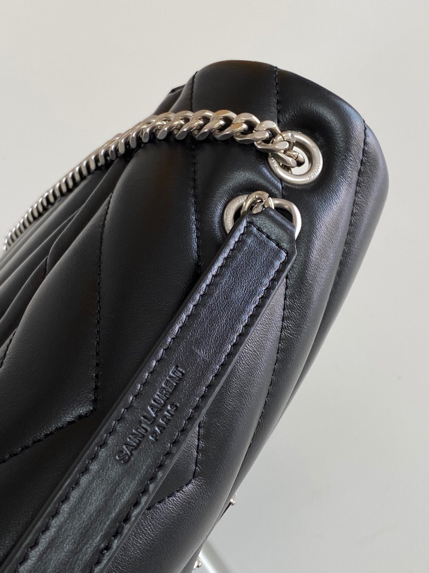Quilted Leather Chain Shoulder Bag