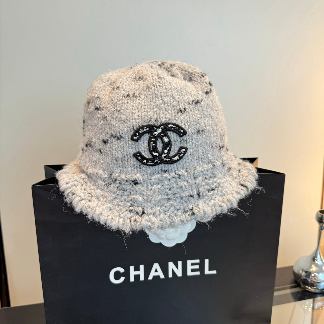 Marled Knit Bucket Hat