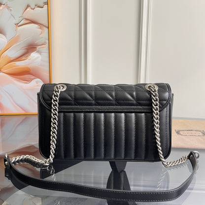 Quilted Elegance Leather Shoulder Bag
