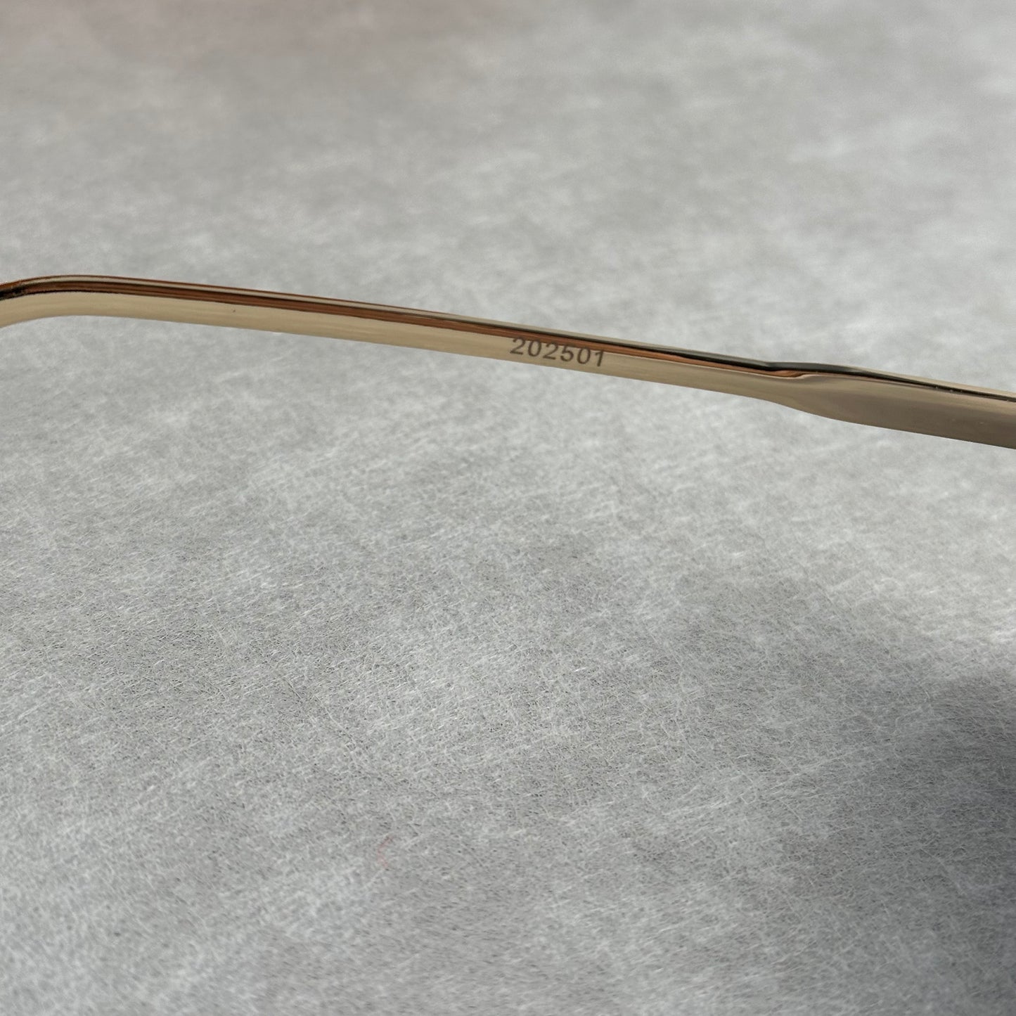 Classic L V Sunglasses Black Lens Gold Frame Rounded Rectangle Shades Unisex