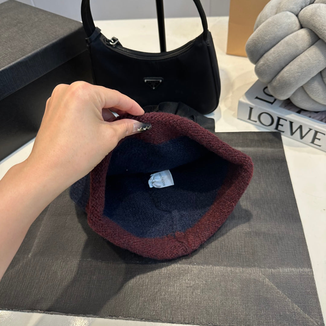 Color-block Knit Beanie G/G