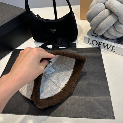 Color-blocked Knit Beanie G/G