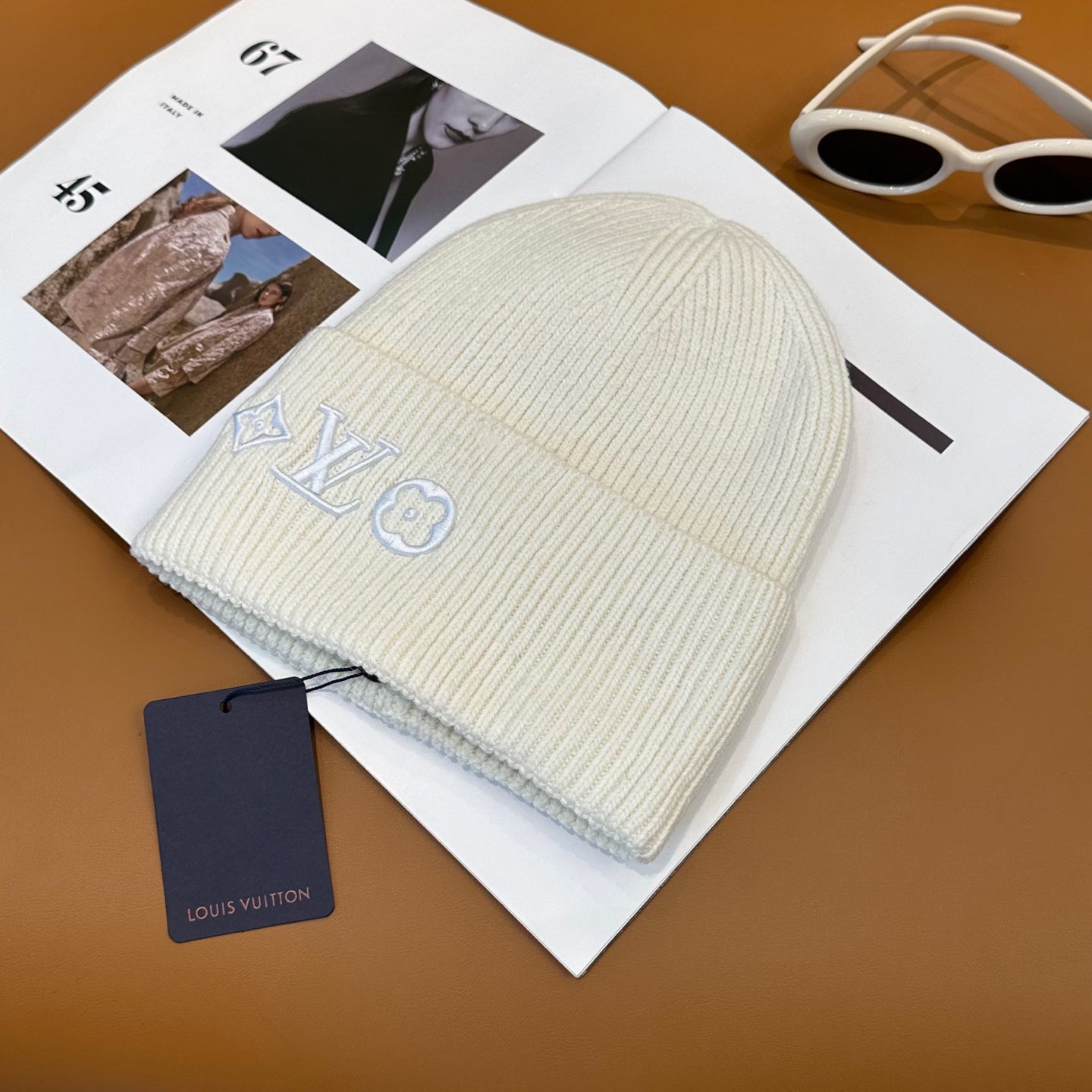 Unisex Knitted Hat White