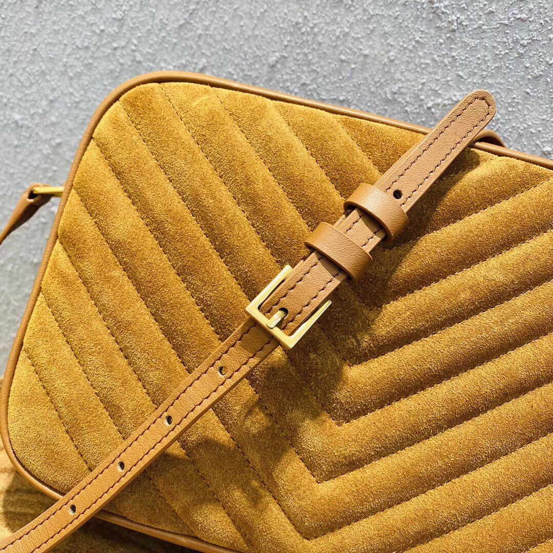 Lou Camera Bag Small Suede and Leather
