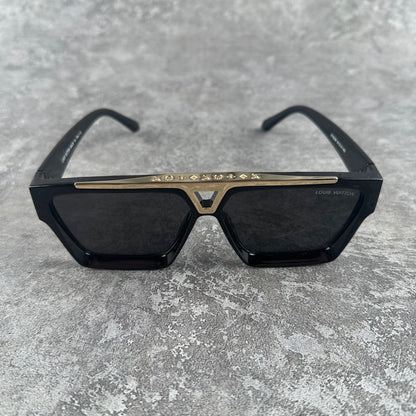 L/V Evidence Sunglasses Black And Gold