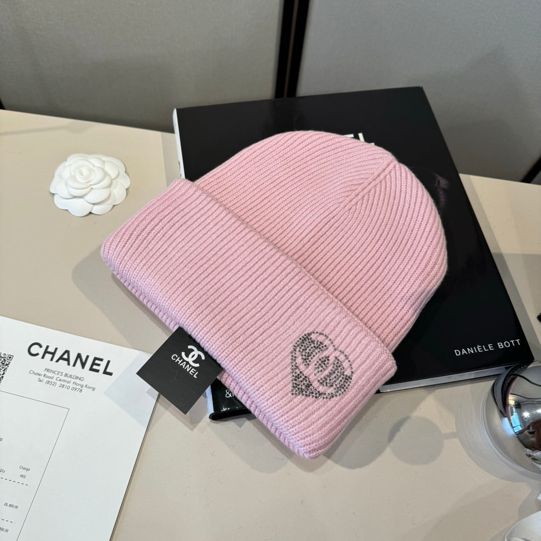 C/C Knit Beanie in pink