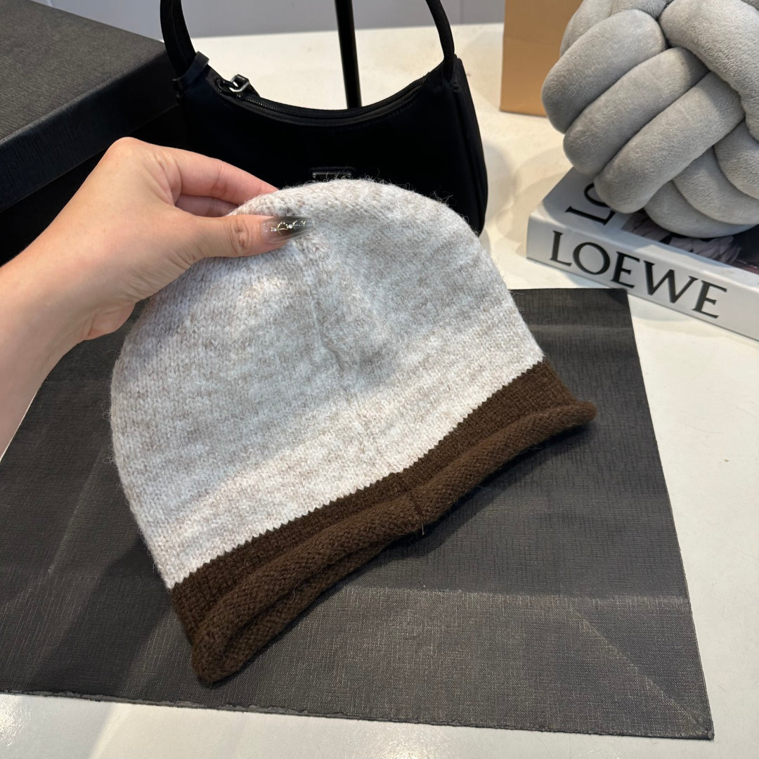 Color-blocked Knit Beanie G/G