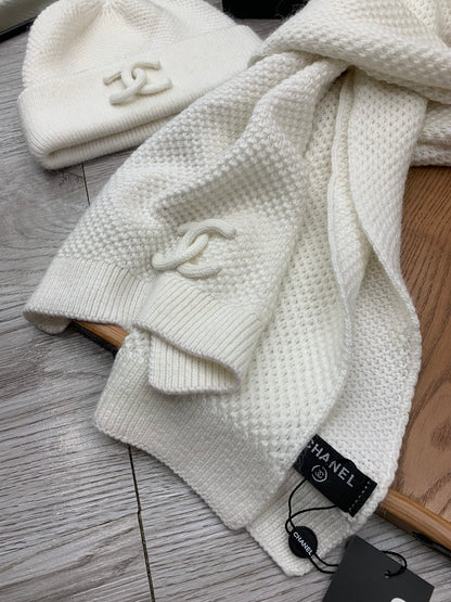 CC Cozy Knit Beanie & Scarf Set