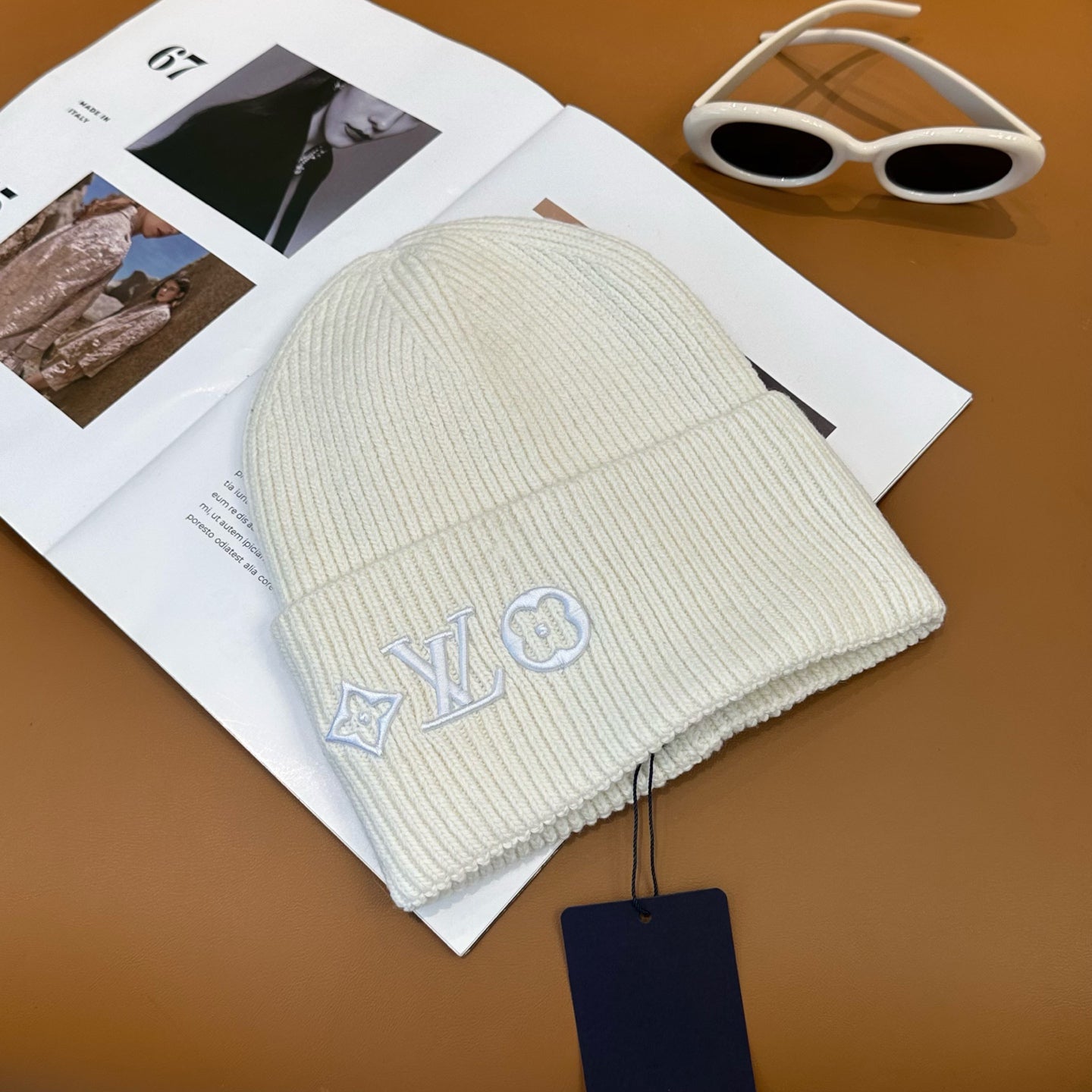 Unisex Knitted Hat White