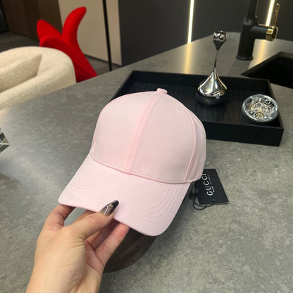 Chic Minimalist Baseball Cap in Soft Pink