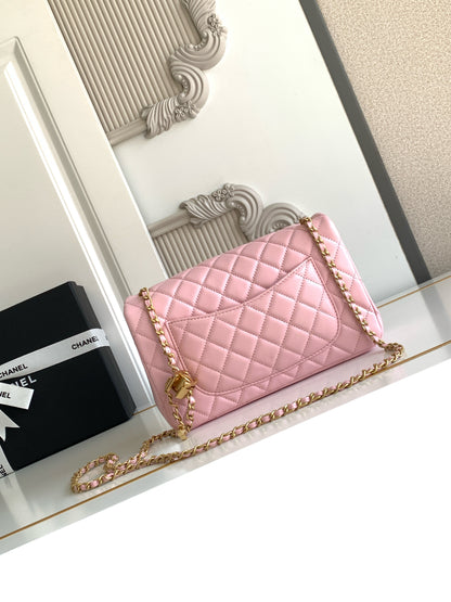 CC Small Flap Bag Petal Pink