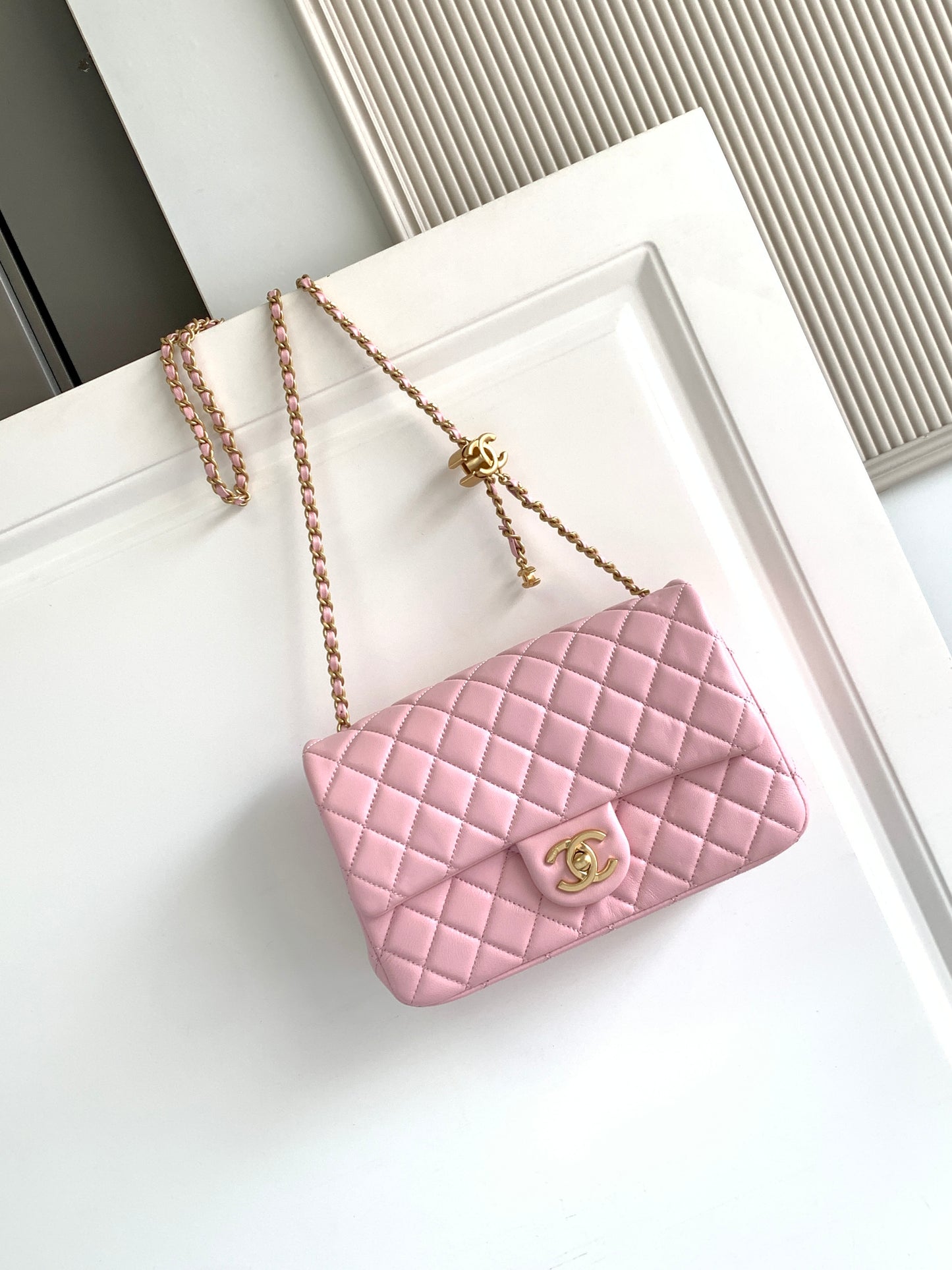 CC Small Flap Bag Petal Pink