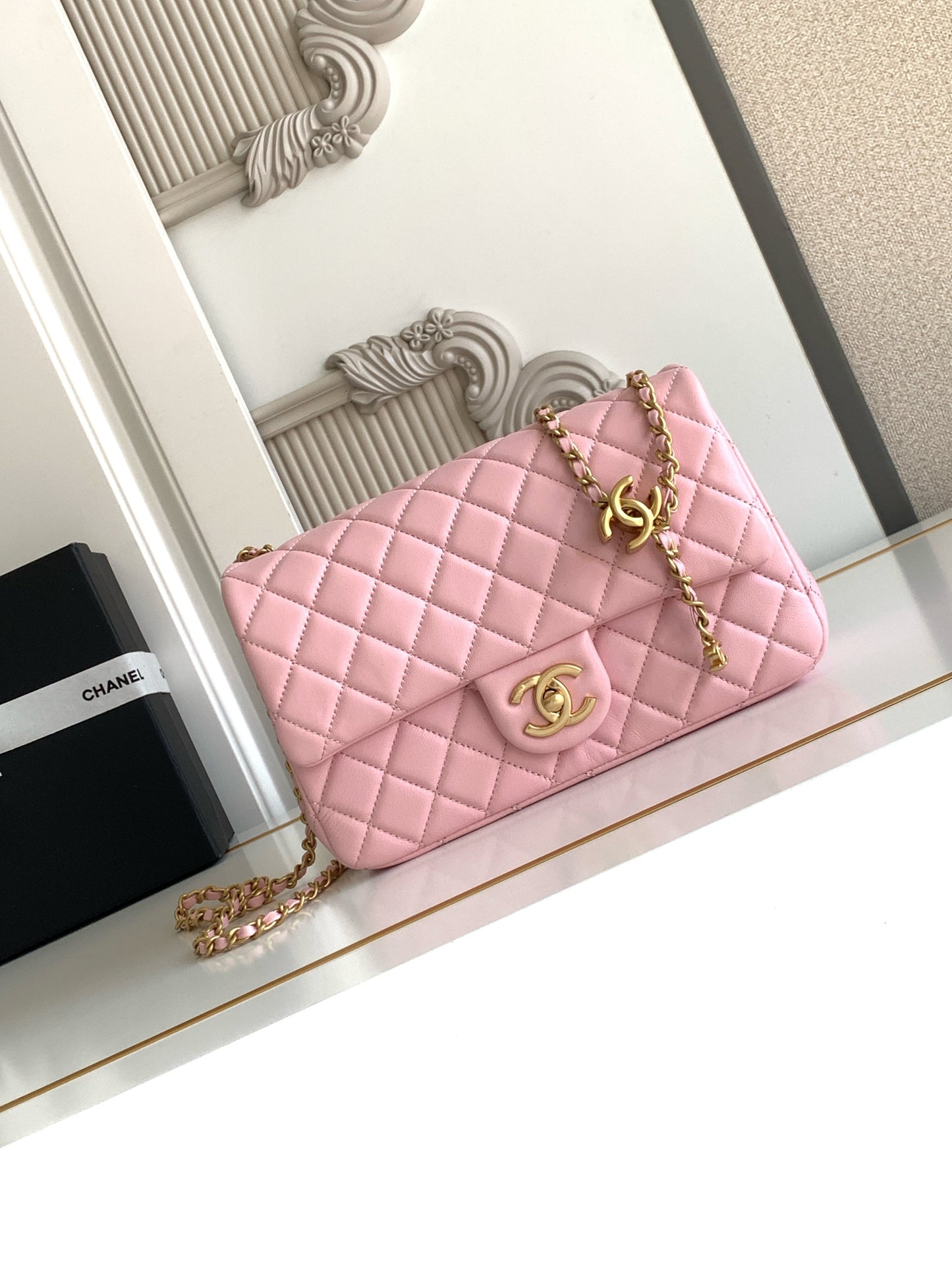 CC Small Flap Bag Petal Pink