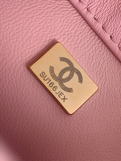 CC Mini Square Flap Bag Petal Pink Edition