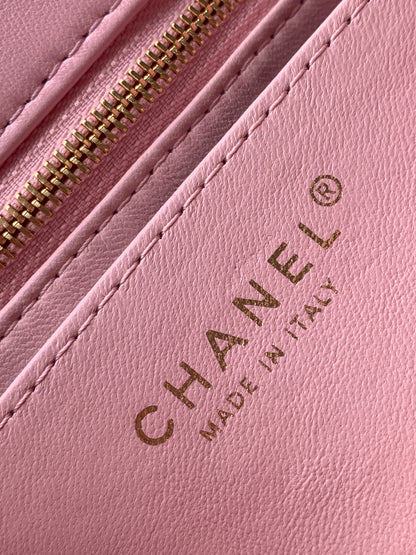 CC Mini Square Flap Bag Petal Pink Edition