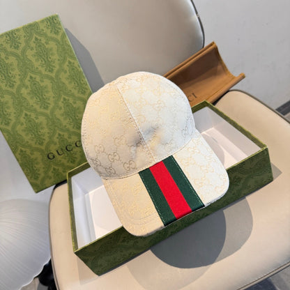 Elegant Monogram Cap in Soft Cream