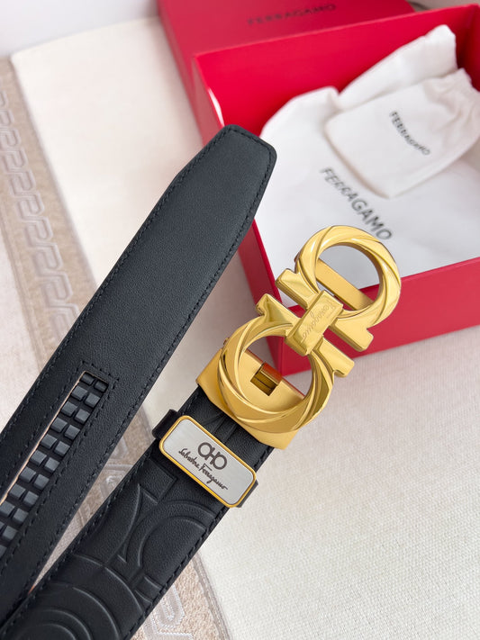 Premium Leather Belts Designer Style width 3.5cm
