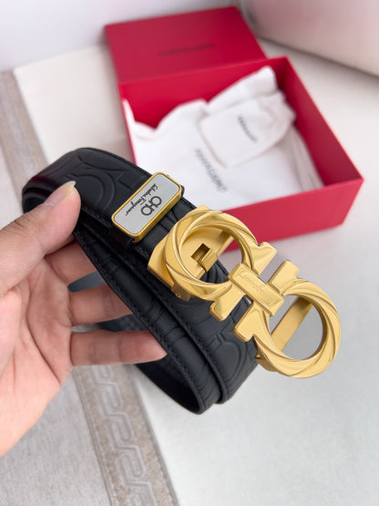 Premium Leather Belts Designer Style width 3.5cm