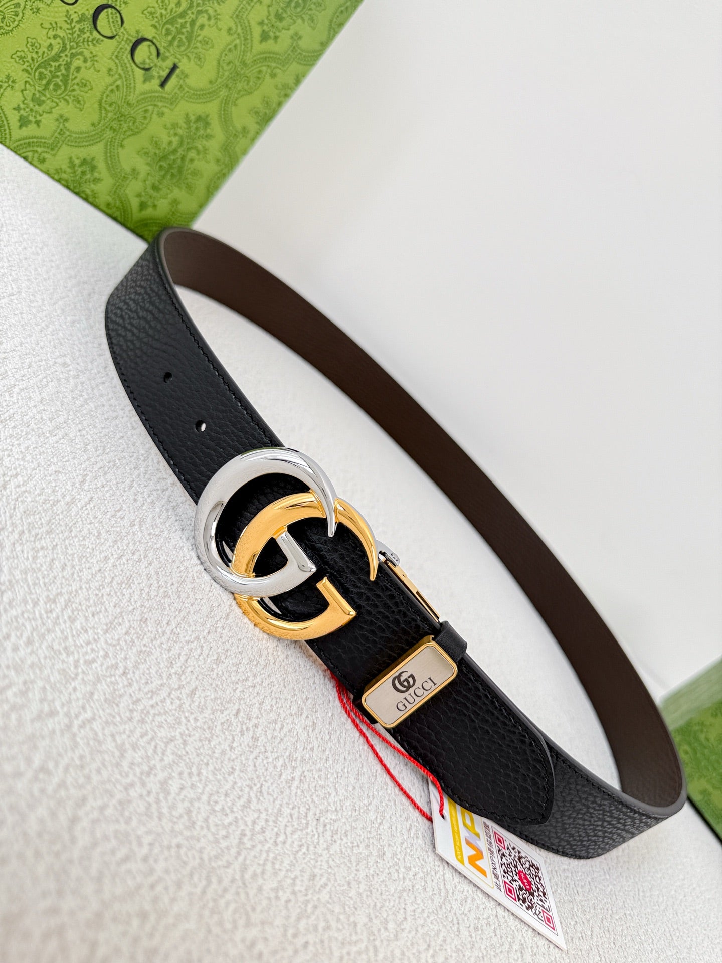Premium leather belt width 3.8cm