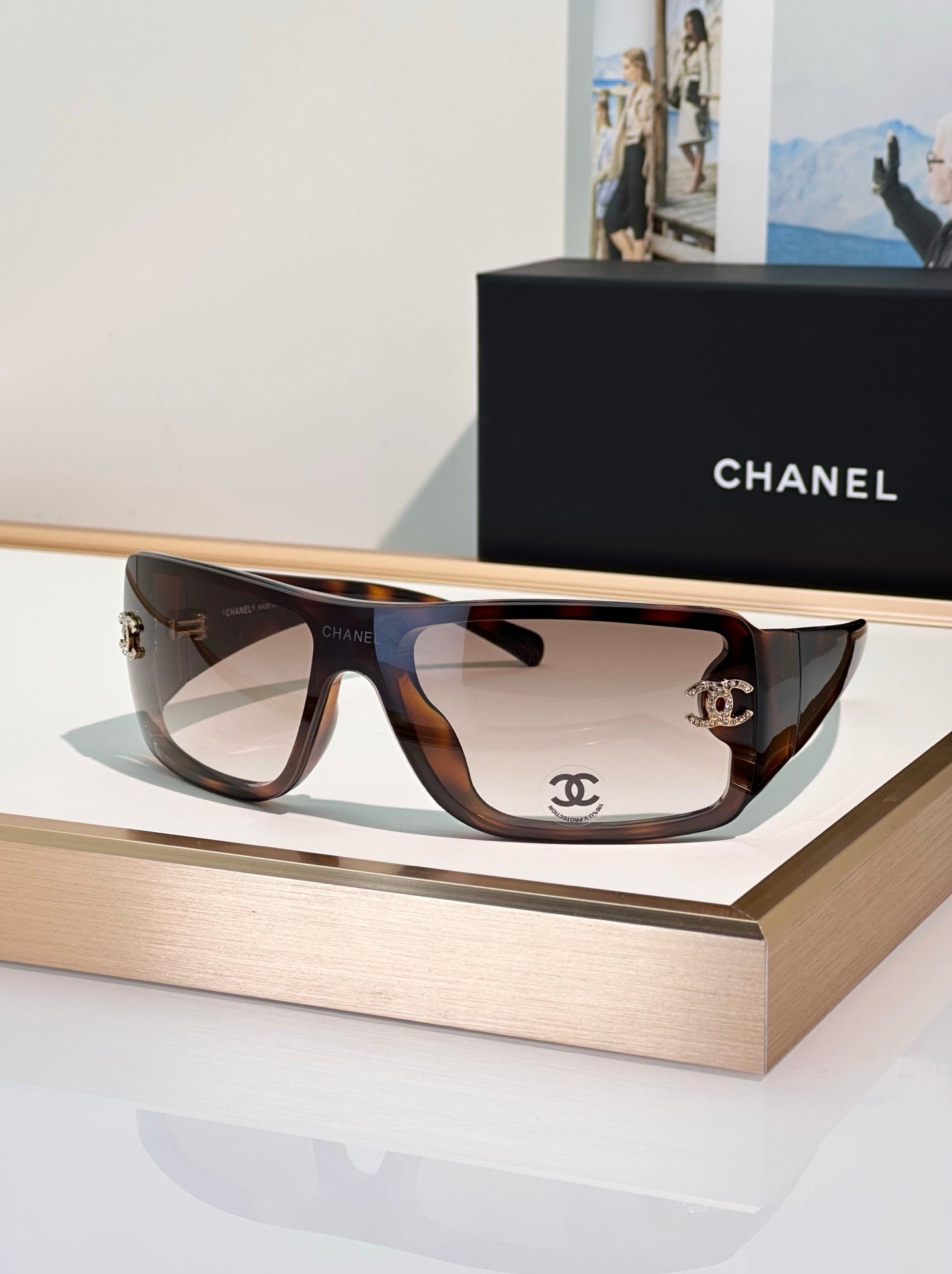 Oversized Shield Sunglasses